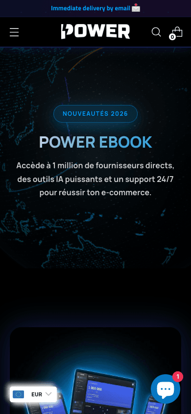 Power Club — vue mobile