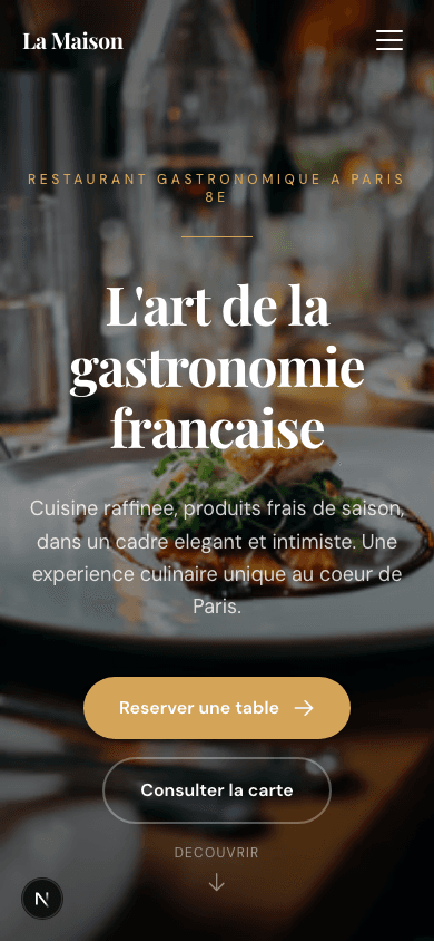 La Maison — vue mobile